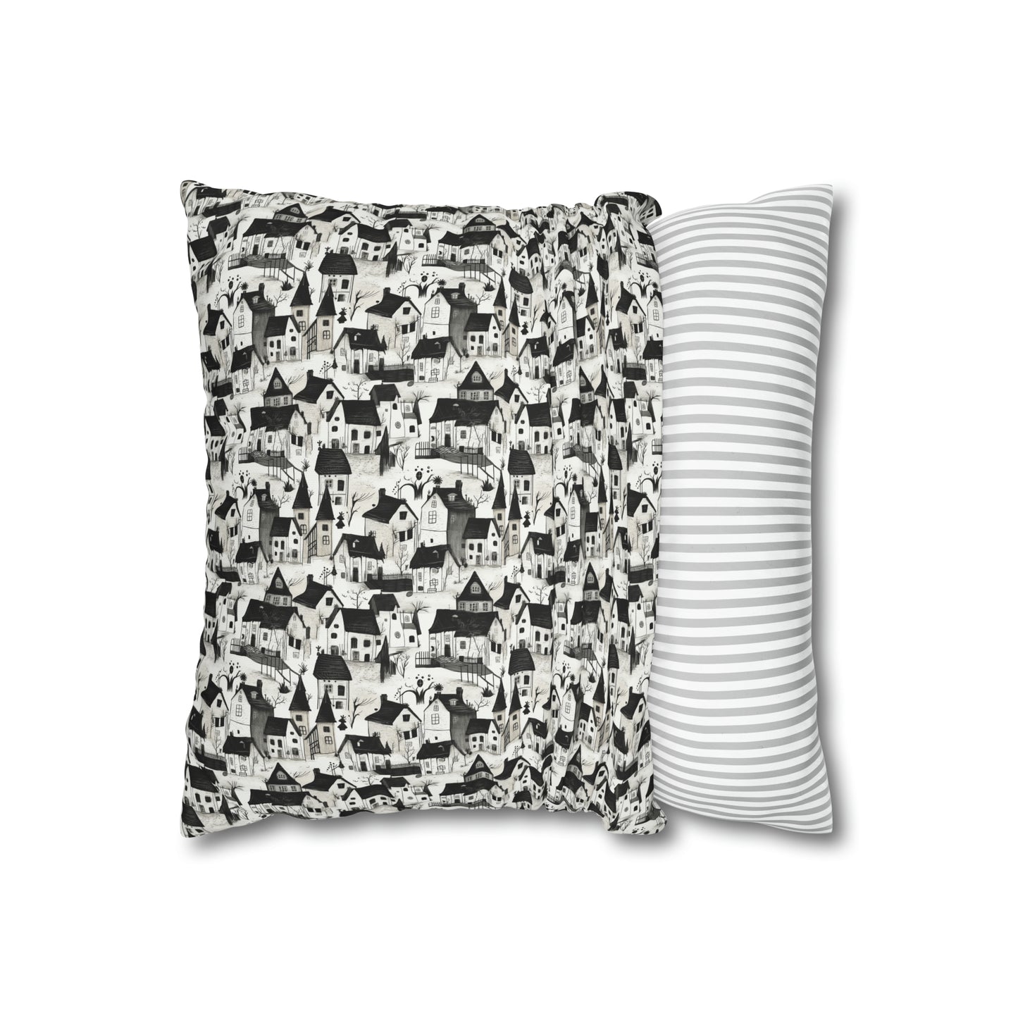 White Charcoal Neighborhood Pillowcase