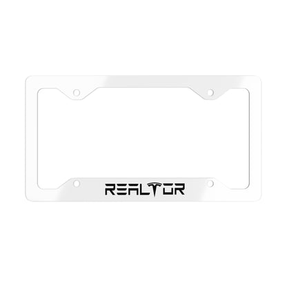 Tesla Realtor Metal License Plate Frame