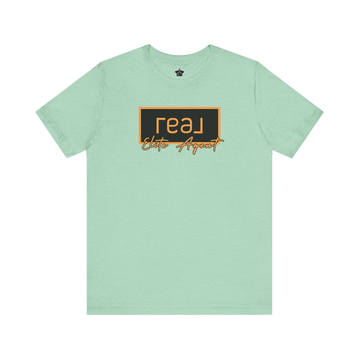 REAL Elite Agent Modern Logo Tshirt (Saffron)