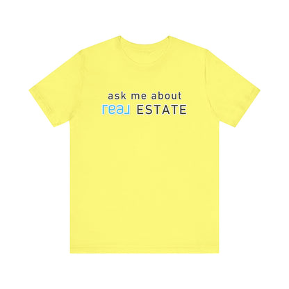 Ask Me About Real Broker Estate Blue Logo