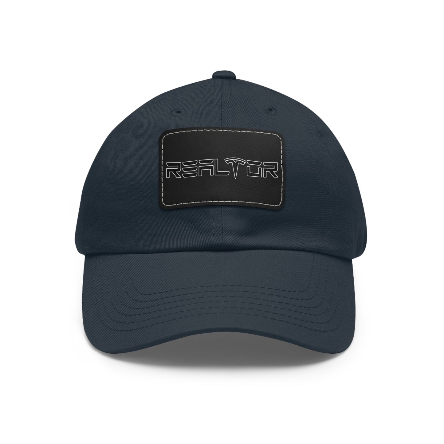 Tesla Realtor Hat with Leather Patch