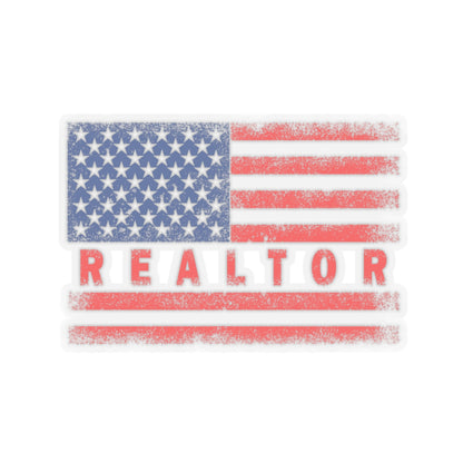 American Flag Realtor Sticker