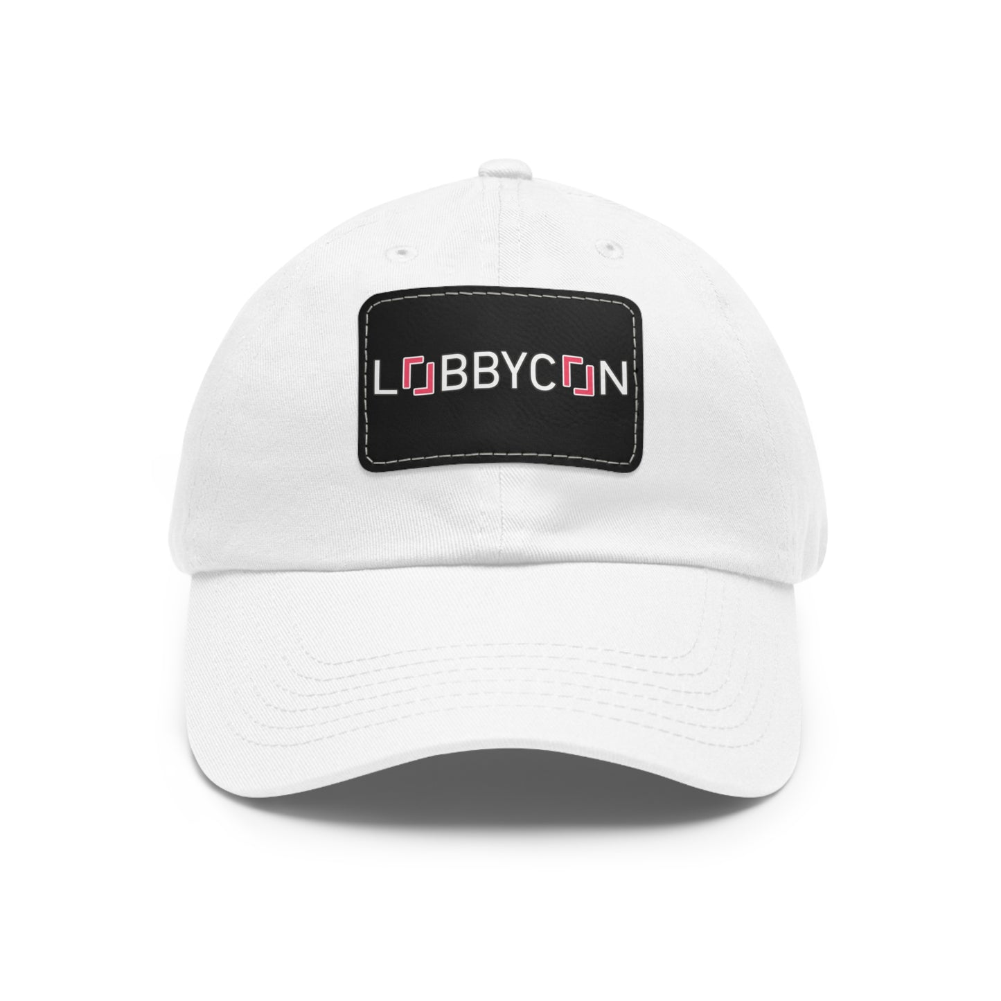 REAL LobbyCon Pink Logo Hat with Leather Patch