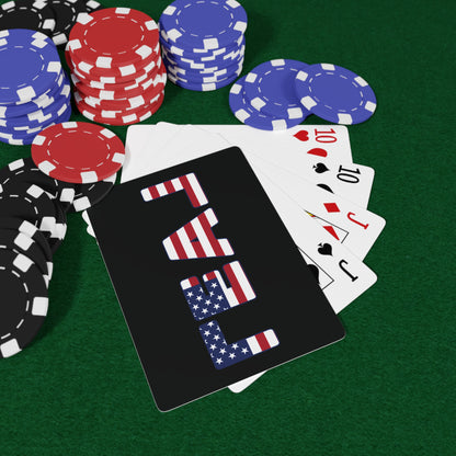 REAL Patriotic American Flag Card Deck