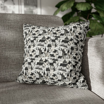 White Charcoal Neighborhood Pillowcase