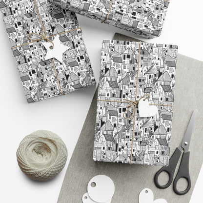 Color the Neighborhood Gift Wrap