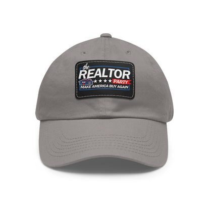 Realtor Party Make America Buy Again Hat with Leather Patch