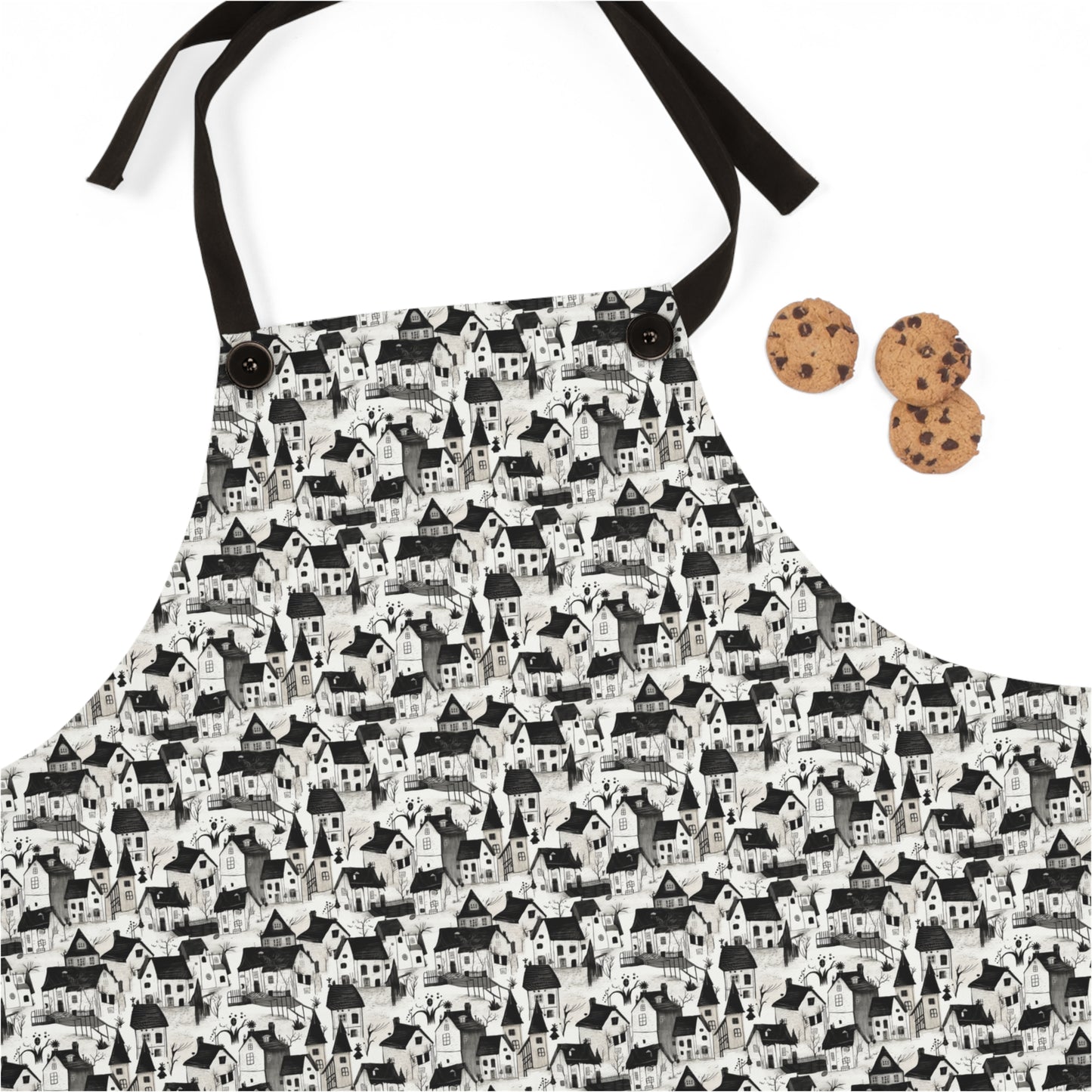 White Charcoal Neighborhood Apron