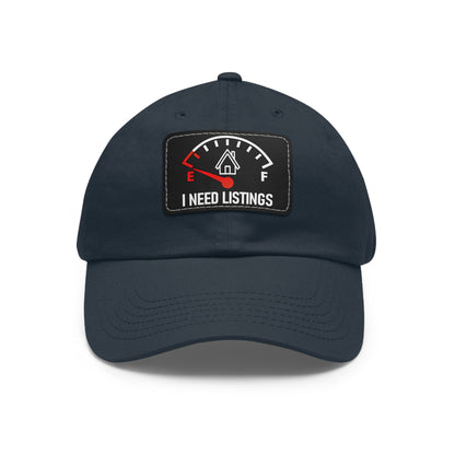 I Need Listings Hat with Leather Patch