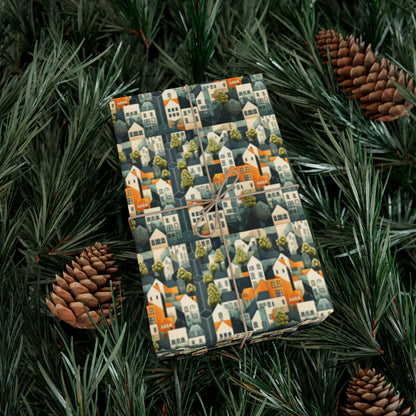 Geometric Style Neighborhood v2 Gift Wrap