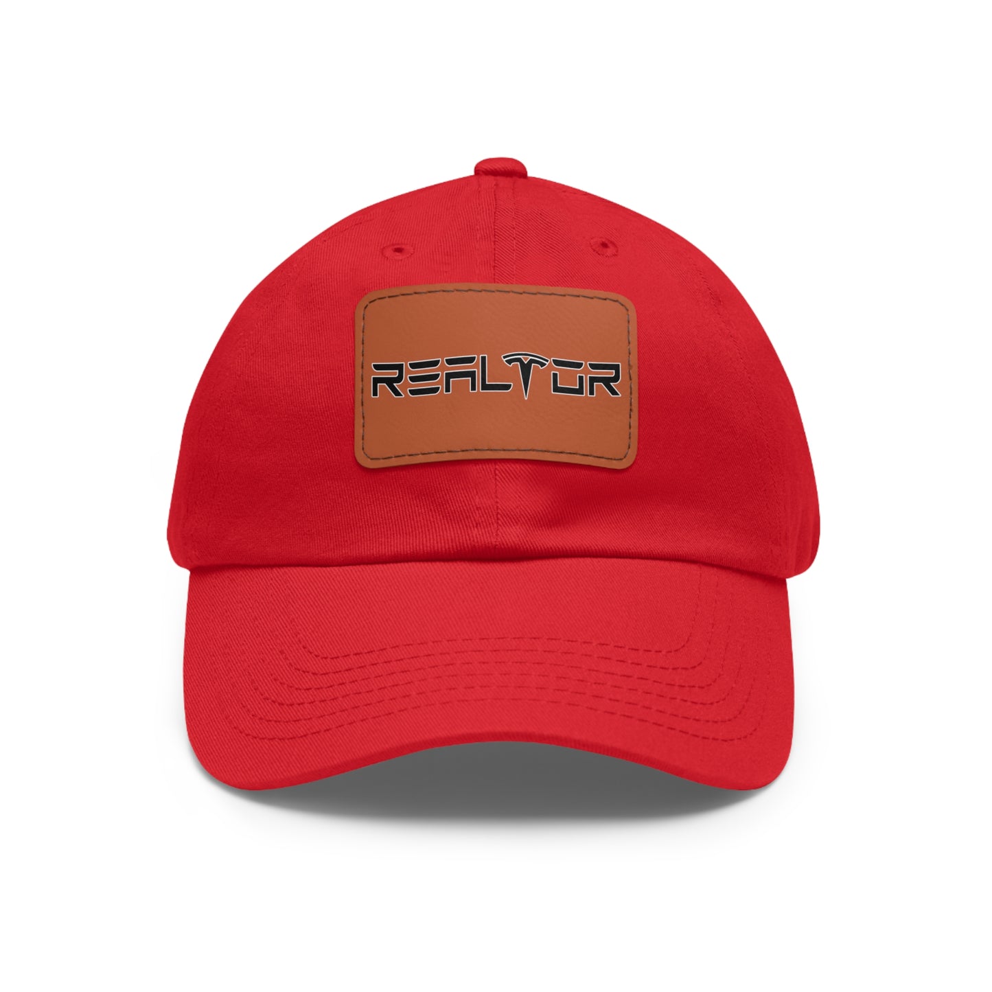 Tesla Realtor Hat with Leather Patch