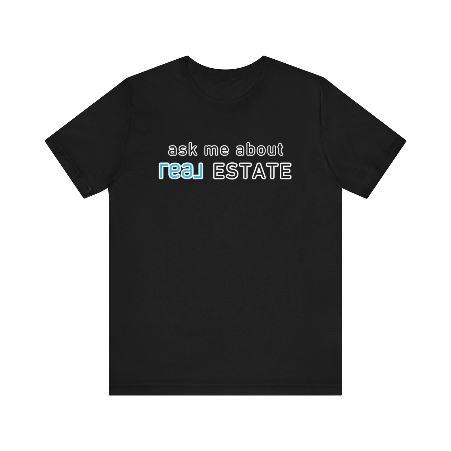 Ask Me About Real Broker Estate Blue Logo