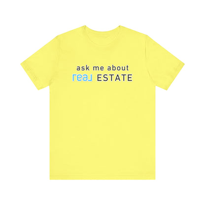 Ask Me About Real Broker Estate Blue Logo