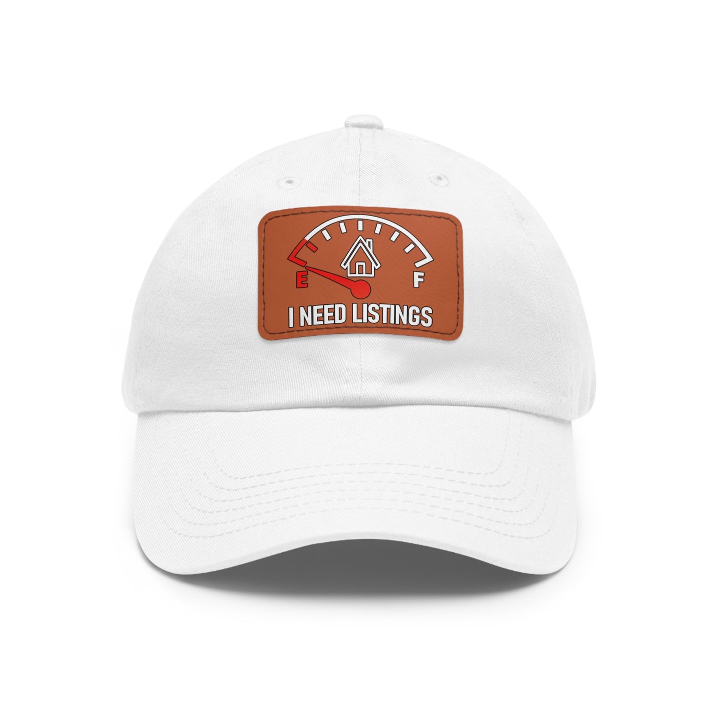 I Need Listings Hat with Leather Patch