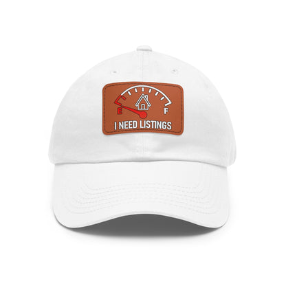 I Need Listings Hat with Leather Patch