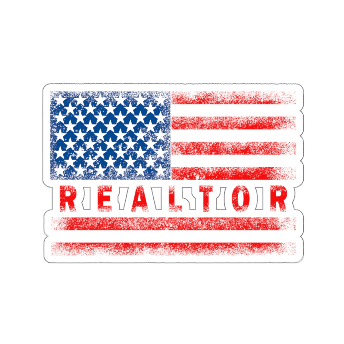 American Flag Realtor Sticker