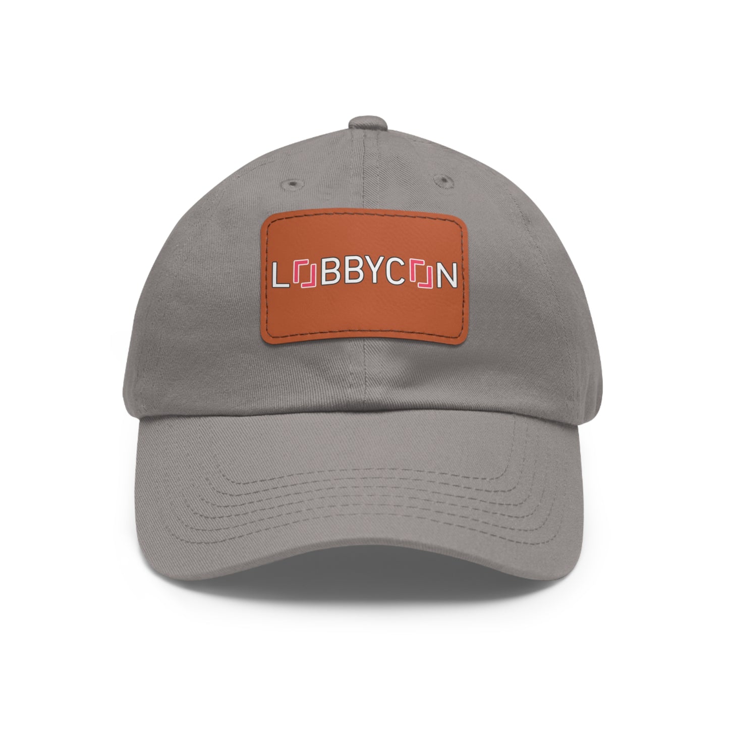 REAL LobbyCon Pink Logo Hat with Leather Patch