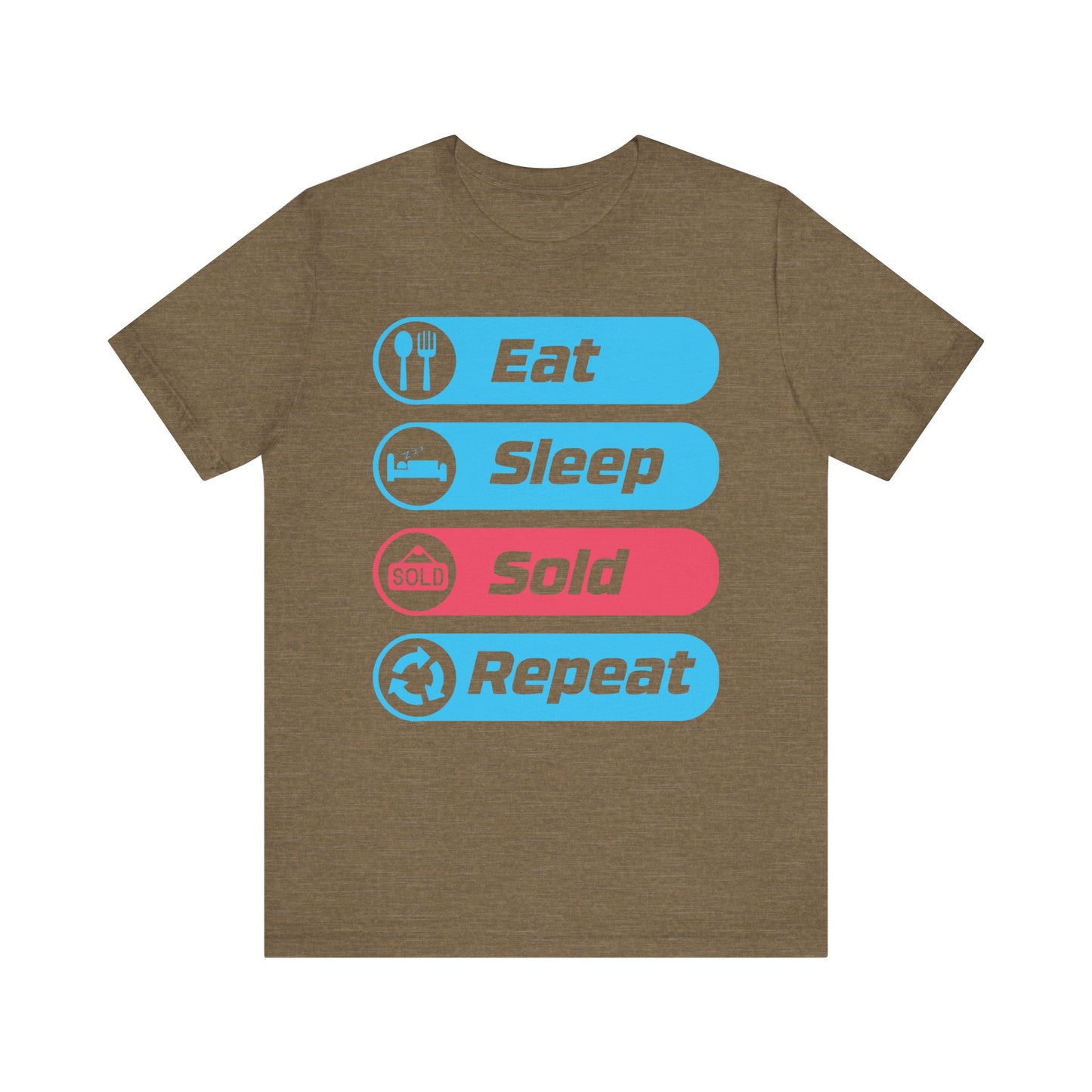 Eat Sleep Sold Repeat Unisex Jersey Short Sleeve Tee