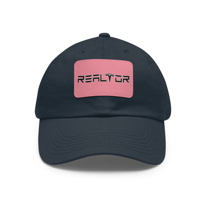 Tesla Realtor Hat with Leather Patch