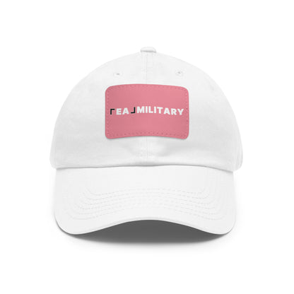 Dad Hat with Leather Patch (Rectangle)