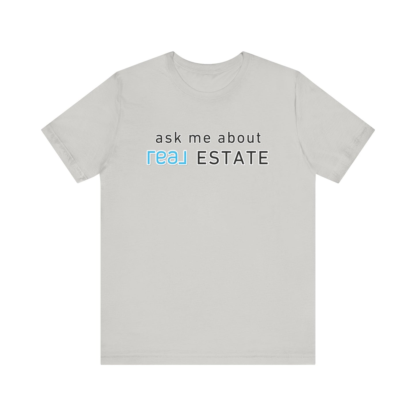 Ask Me About Real Broker Estate Blue Logo