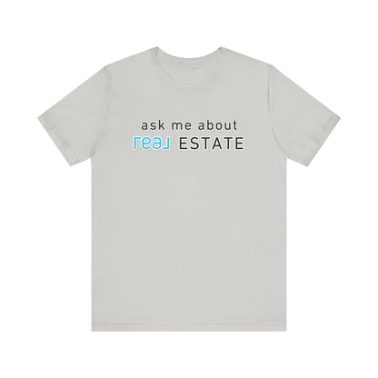 Ask Me About Real Broker Estate Blue Logo