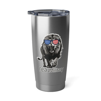 An All American Lion REAL Military Tumbler