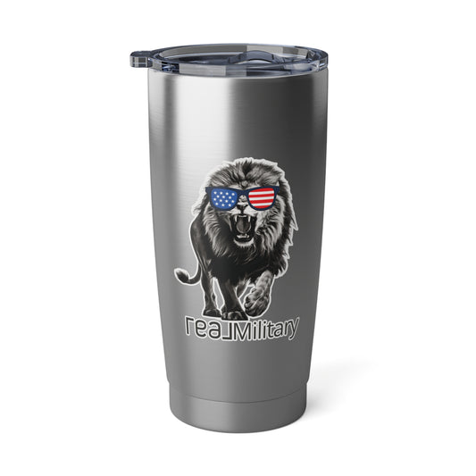 An All American Lion REAL Military Tumbler