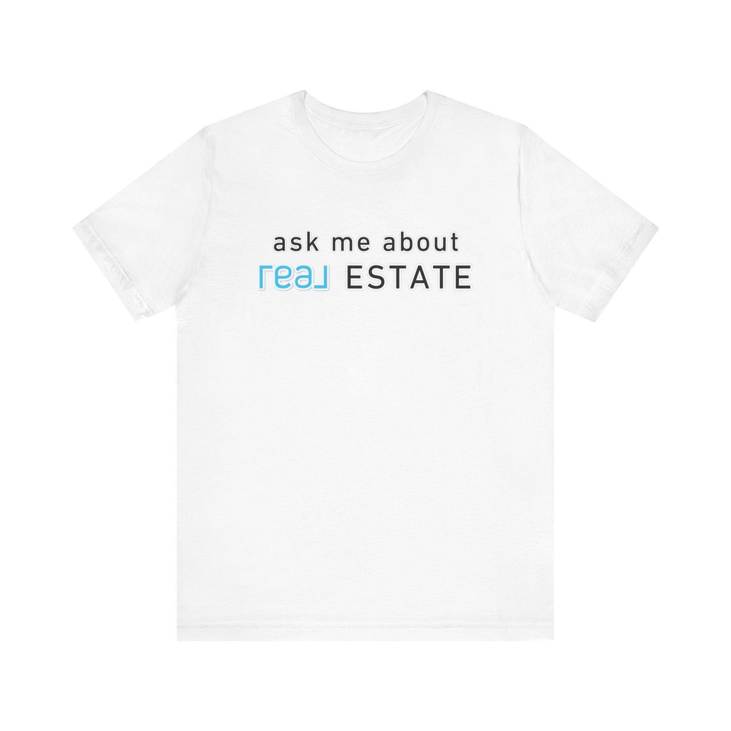 Ask Me About Real Broker Estate Blue Logo