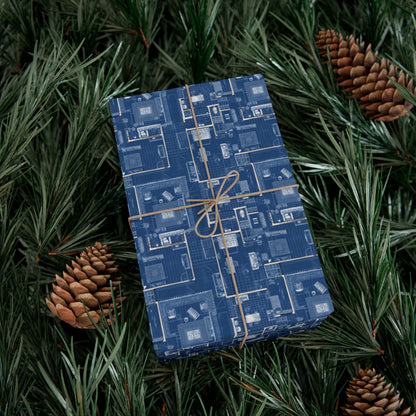 Blueprint Gift Wrap