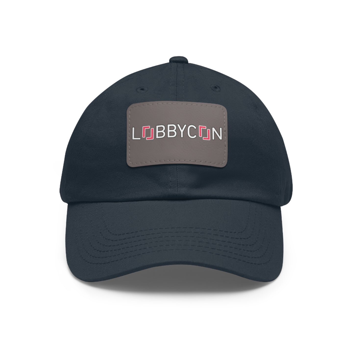 REAL LobbyCon Pink Logo Hat with Leather Patch