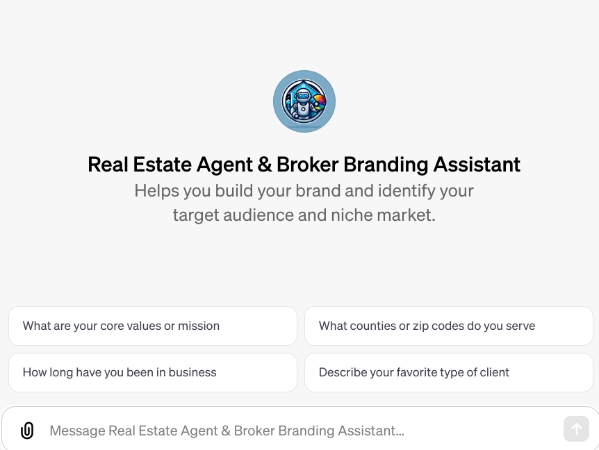 REAL Estate Agent Branding Assistant | Ai Generator and GPT