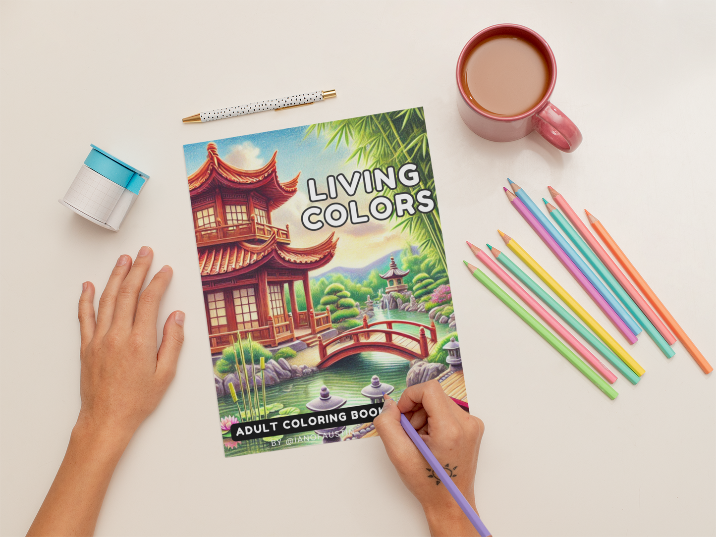 Living Colors: A Stress Relief Real Estate Coloring Book