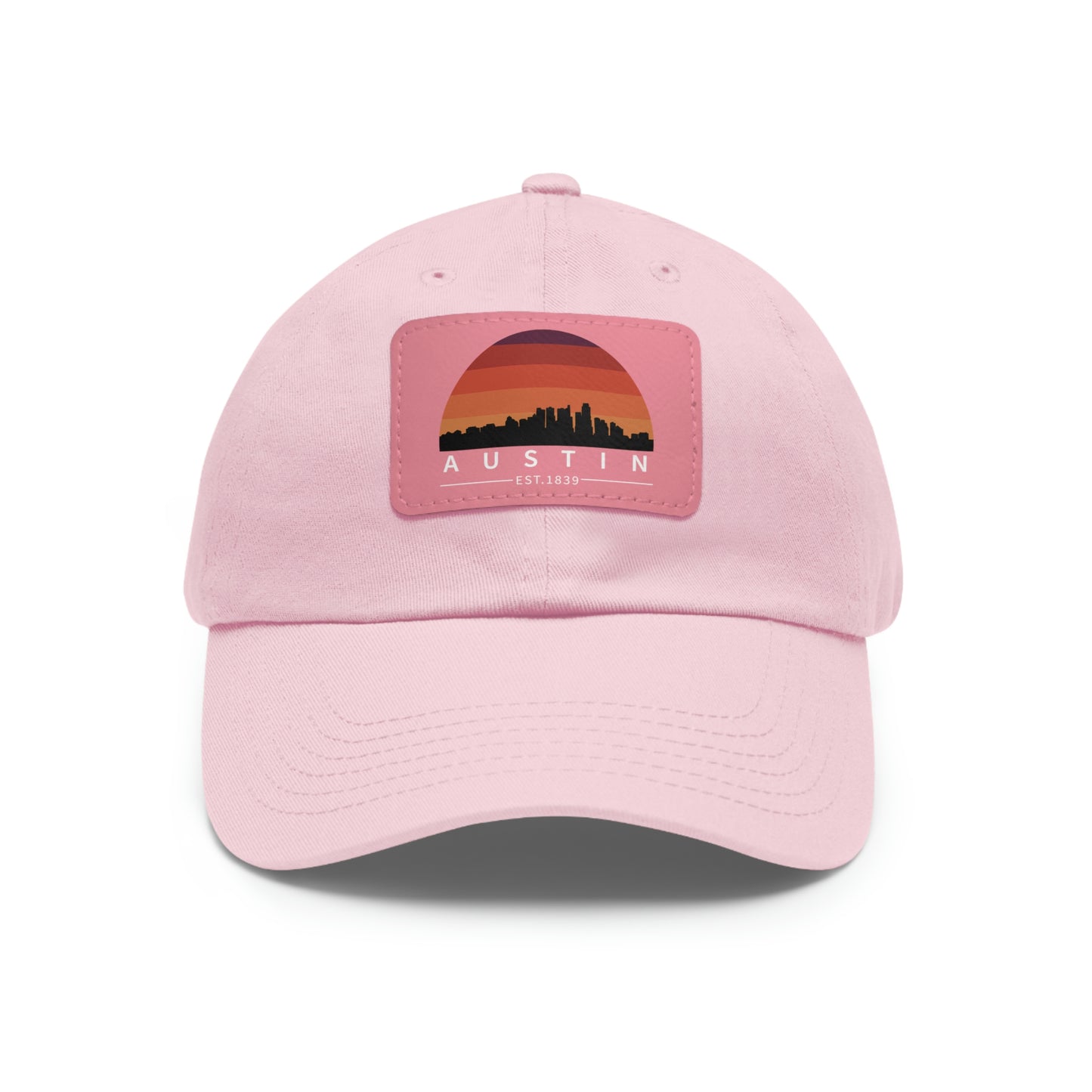 Austin Established Retro Sunset Hat with Leather Patch