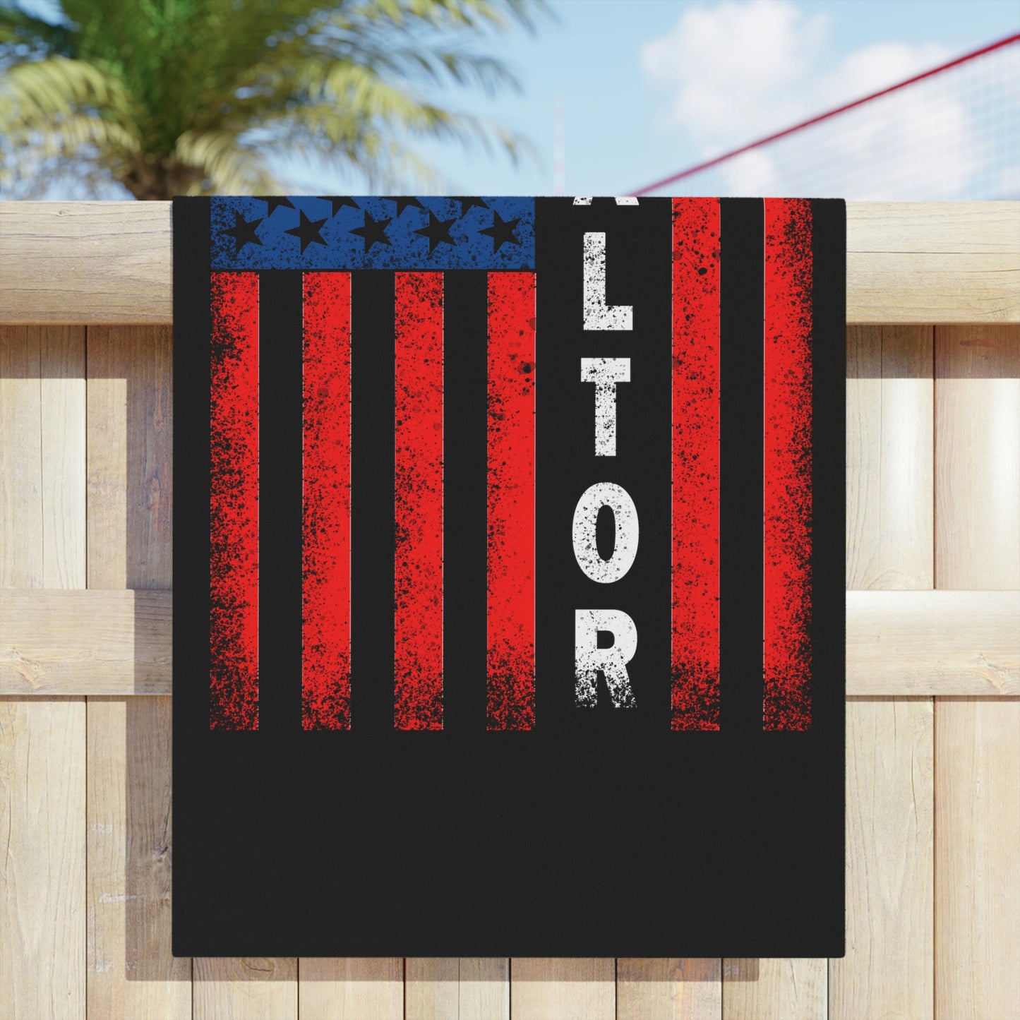 American Flag Realtor Beach Towels