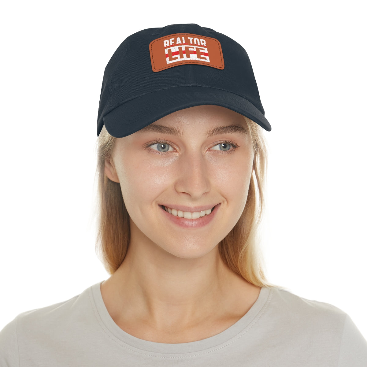 Realtor Life Hat with Leather Patch - ShirtRealtorsWear