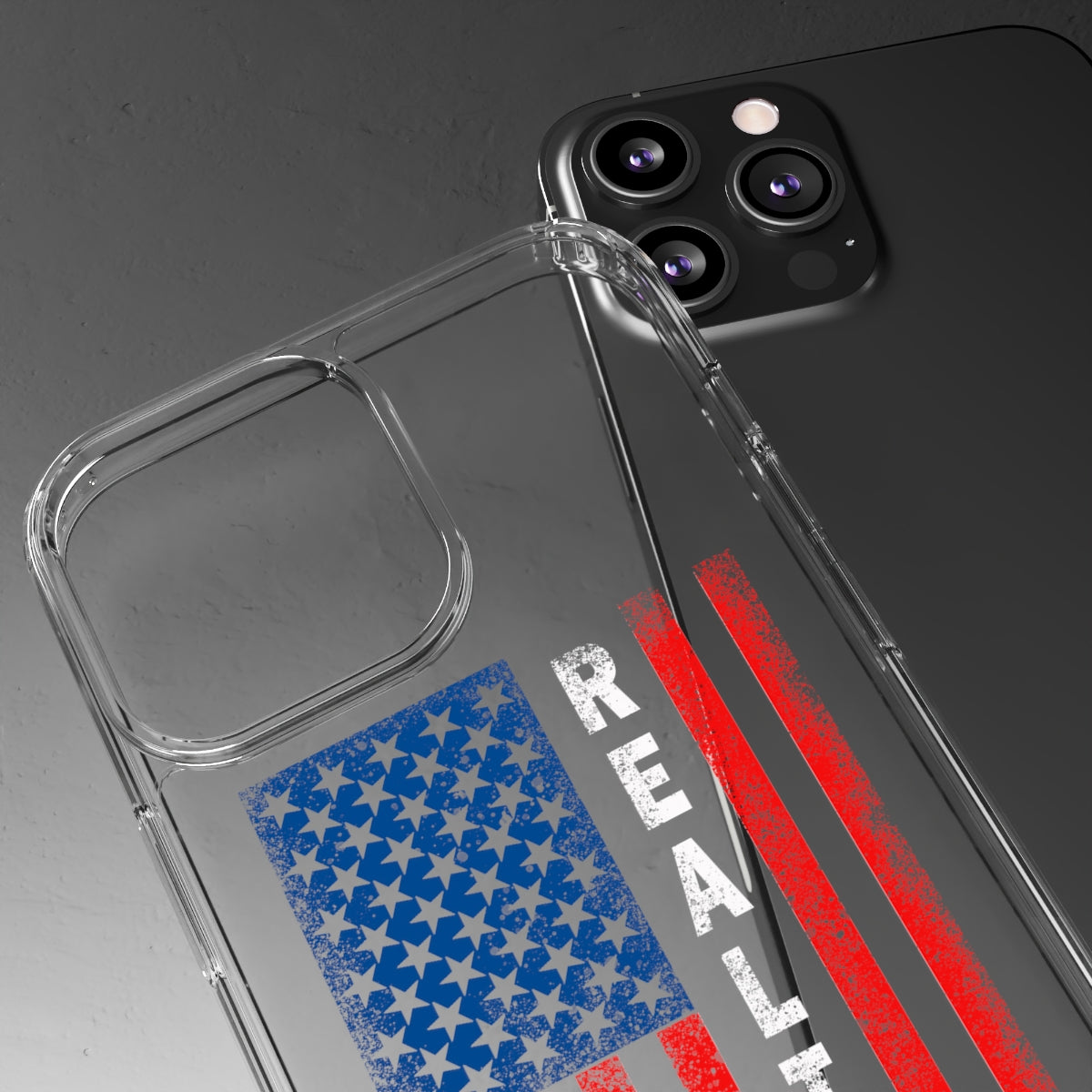 American Flag Realtor Clear Phone Case