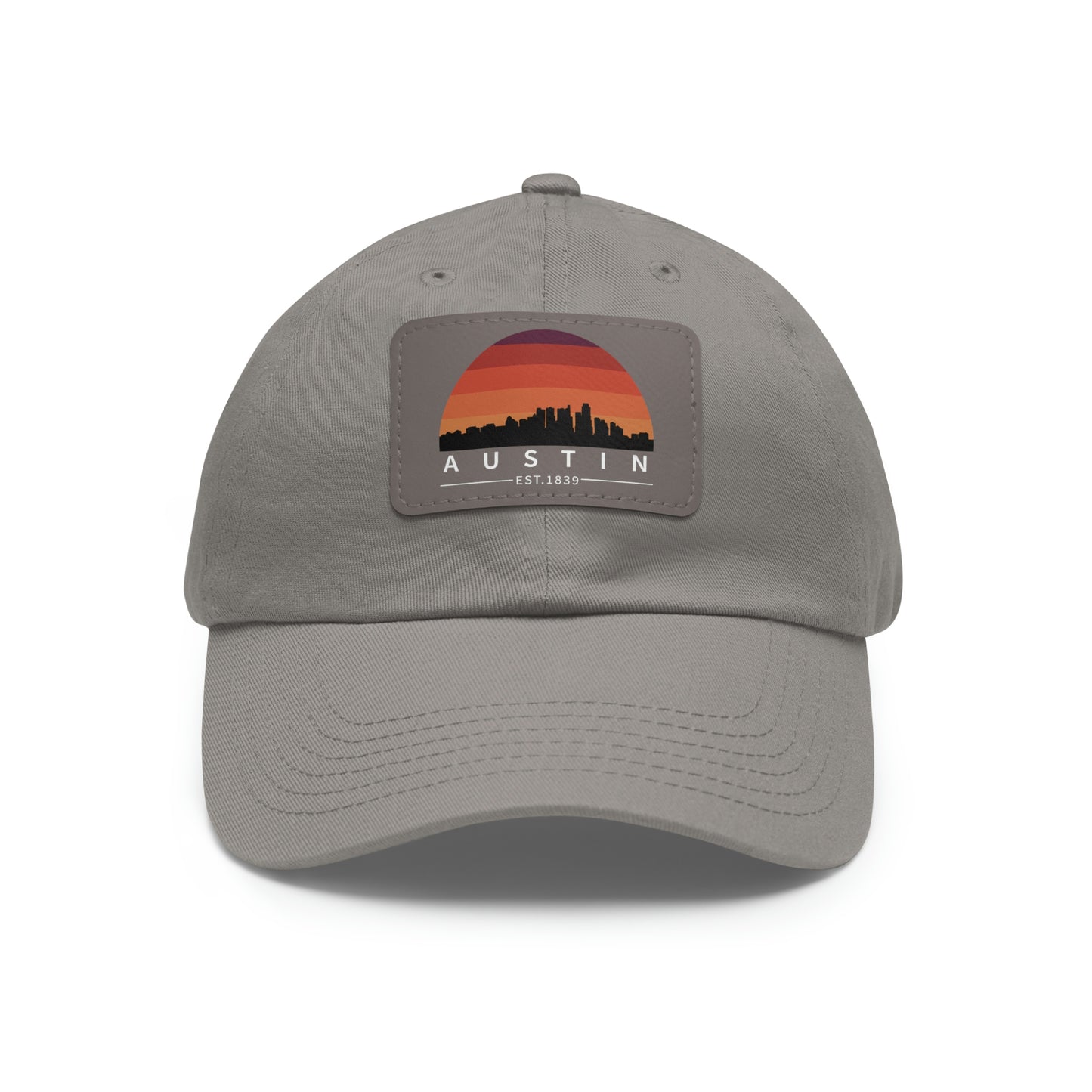 Austin Established Retro Sunset Hat with Leather Patch