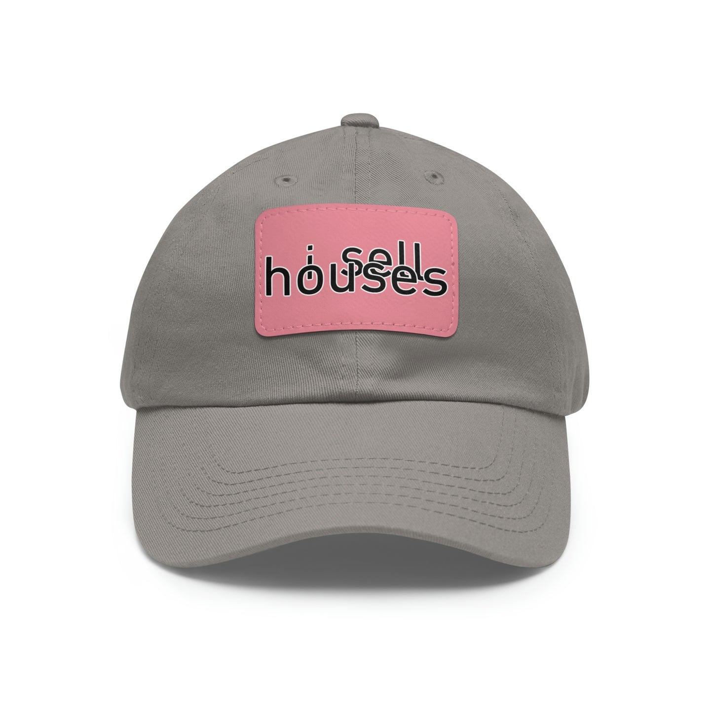 i sell houses Hat with Leather Patch