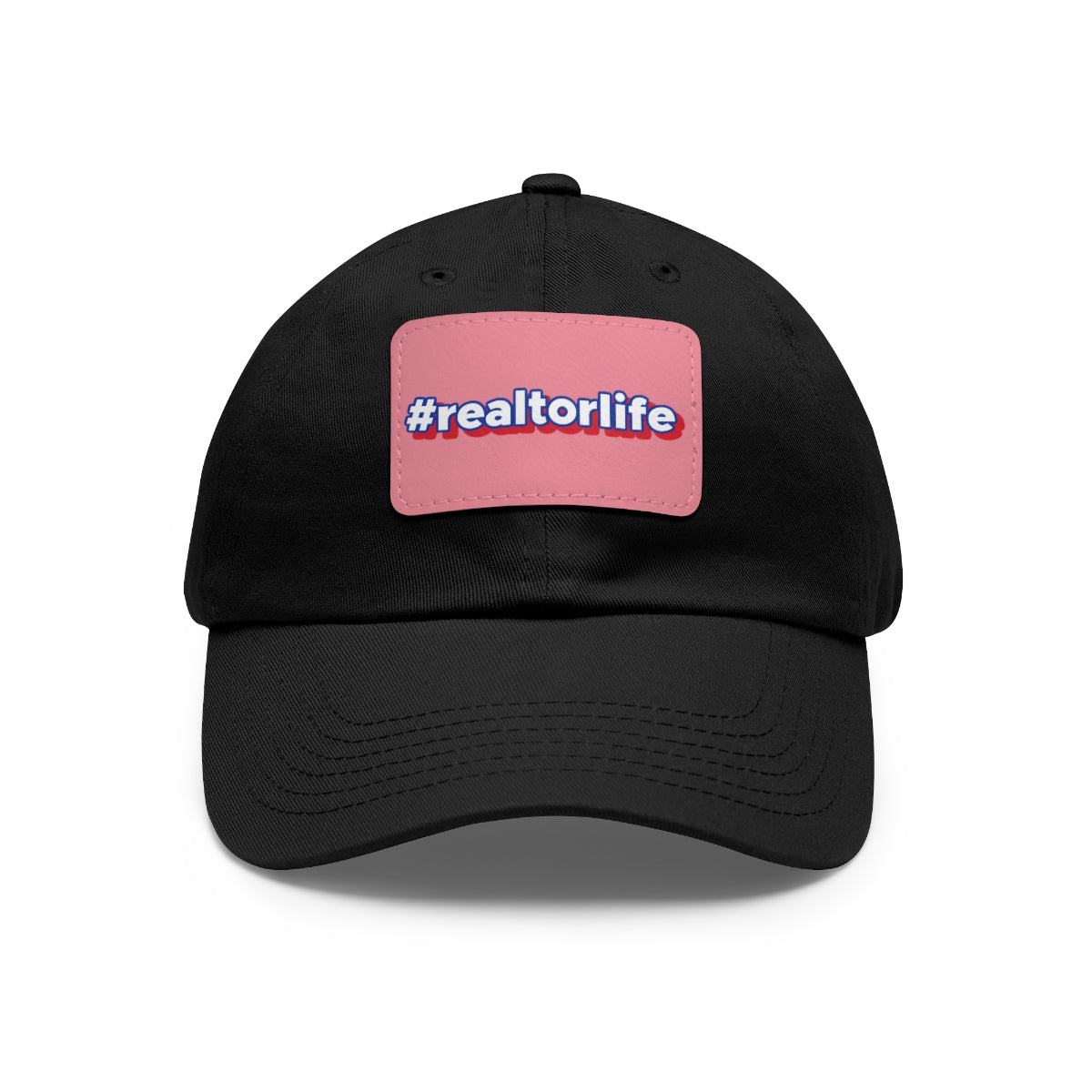 Hashtag Realtorlife Hat with Leather Patch