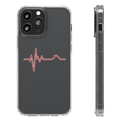 Housebeat Red Clear Phone Case