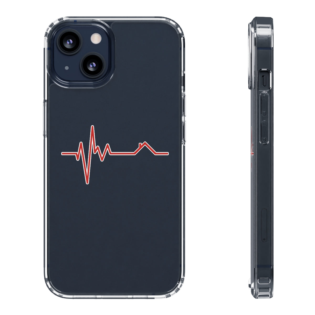 Housebeat Red Clear Phone Case