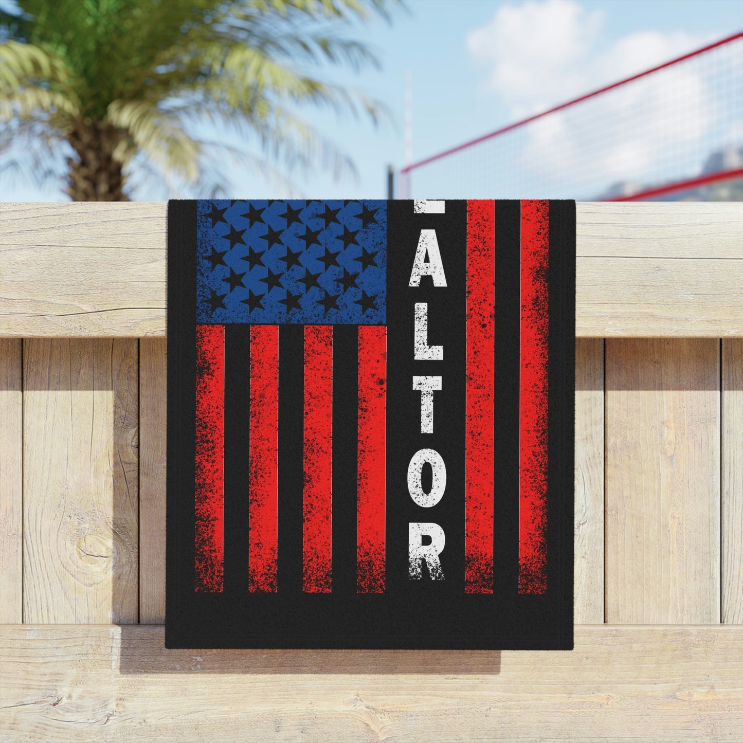 American Flag Realtor Beach Towels