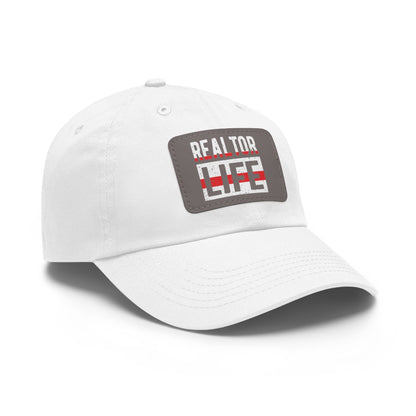 Realtor Life Hat with Leather Patch - ShirtRealtorsWear