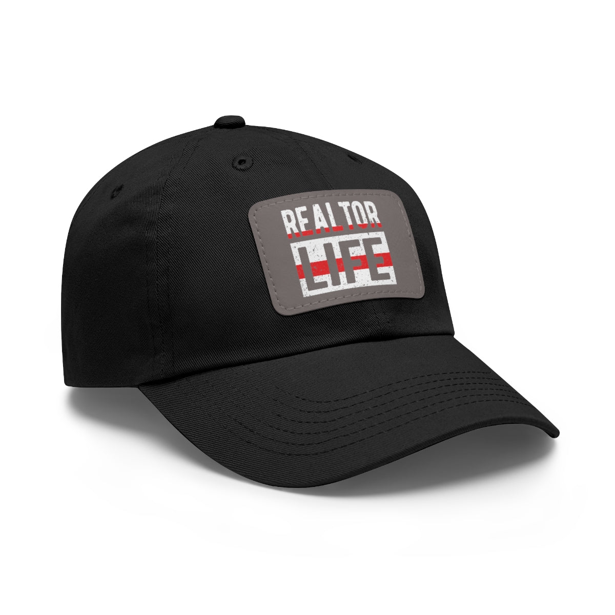 Realtor Life Hat with Leather Patch - ShirtRealtorsWear