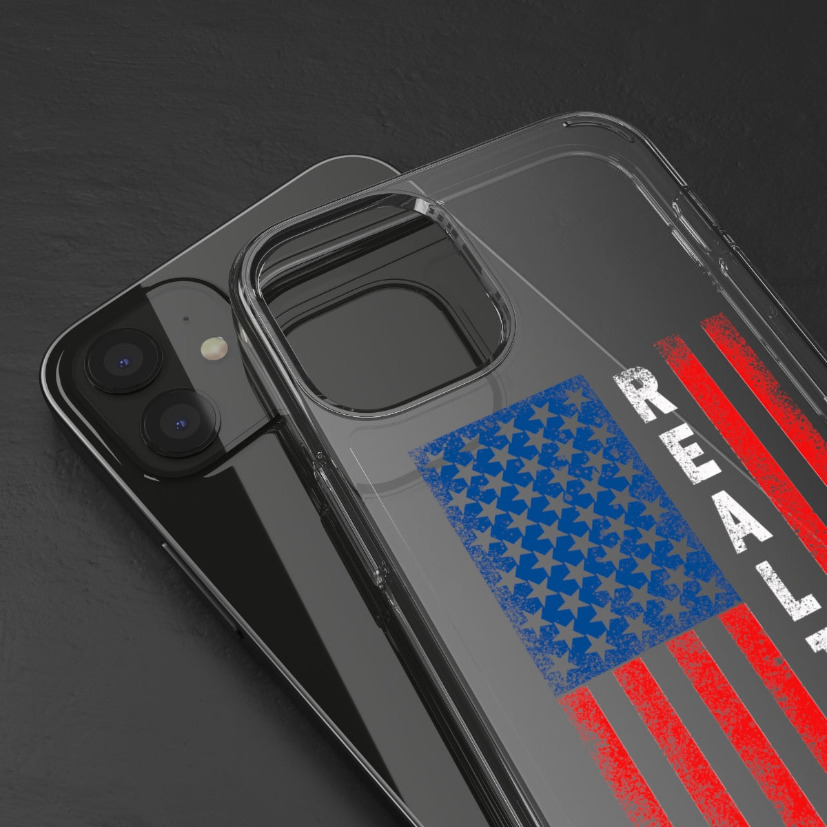 American Flag Realtor Clear Phone Case