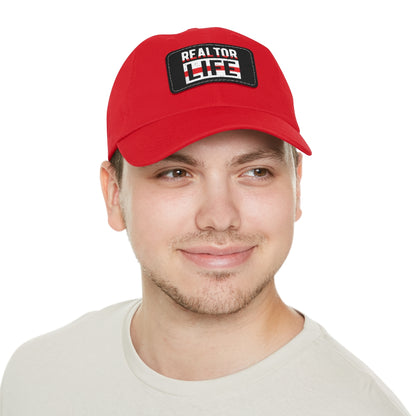 Realtor Life Hat with Leather Patch - ShirtRealtorsWear