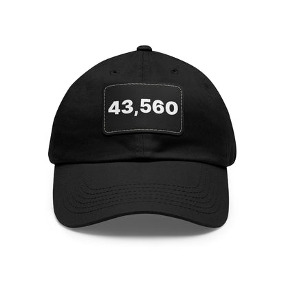 43,560 Hat with Leather Patch