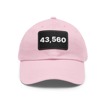 43,560 Hat with Leather Patch