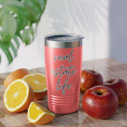 Real Estate Life Elegant Ringneck Tumbler